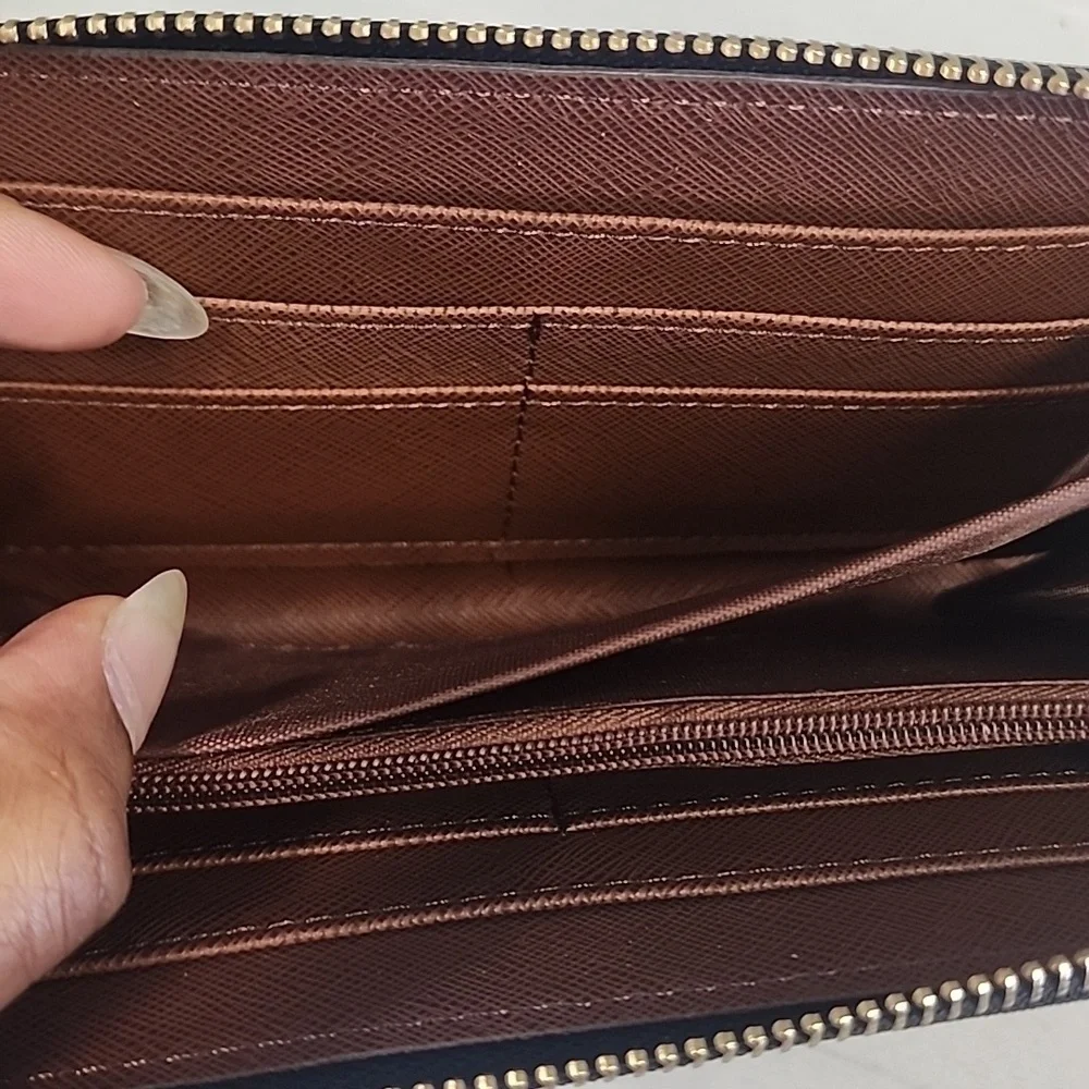 Barack & Michelle Obama Magazine Cover Wallet Glossy Zip Clutch Fashion Wallet